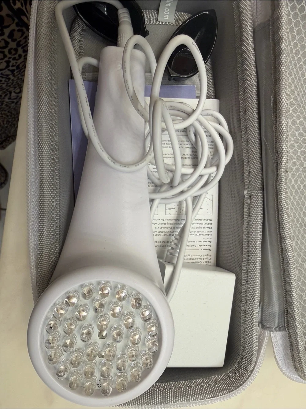 for Acne LED Spot Treatment Device — White/Pink